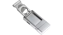 запалка Caseti 1xJet Chrome Stripes with Cutter
