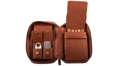 умидор MONTECRISTO Travel brown leather 5 cig