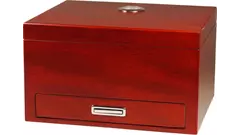 humidor Red-brown matt with drawer 40 cig