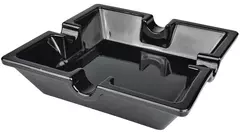пепелник Cigar Square glass black 16 cm 4 cigars