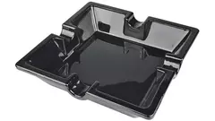 пепелник Cigar Square glass black 16 cm 4 cigars