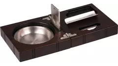 пепелник Cube set walnut with  cutter and punch