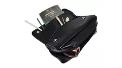 калъф за лула Angelo black leather 2 pipes