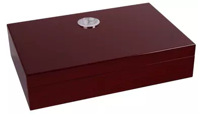 умидор Travel cherry wood veneer for 10 cig