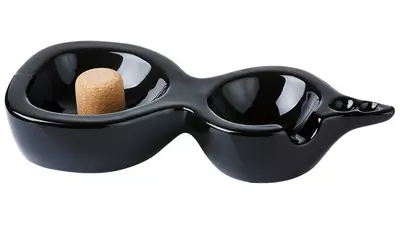 pipe ashtray Ceramic Black 1 pipe 411020