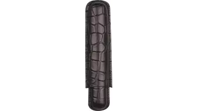 cigar case Croco black leather 1 cig