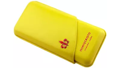 cigar case MONTECRISTO amaralia yellow 3 cig