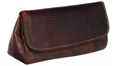 pipe case Crocco leather brown 1pipe