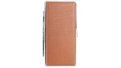 cigarette case PVC cognac 120mm 12pcs