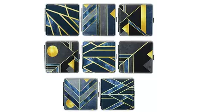 cigarette case WF Modern Golden 80mm 20pcs