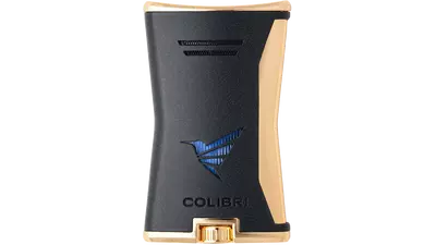 запалка Colibri SLIM black + gold