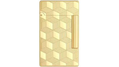 запалка S.T.DUPONT Initial cube y gold