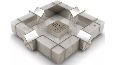 пепелник TRINIDAD marble white LE 4 cig