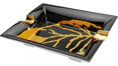 пепелник SIGLO Leaf black and gold 2 cig