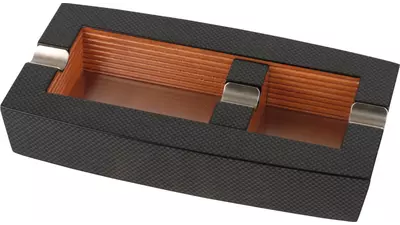 пепелник Cigar Lux carbon and wood 2 cigars