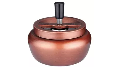 пепелник Angelo spin metal antique brass 11 cm