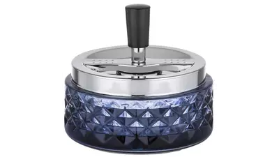 пепелник Angelo spin smoked glass, 12cm