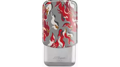 пурера S.T.DUPONT Camo red and chrome 3 cig