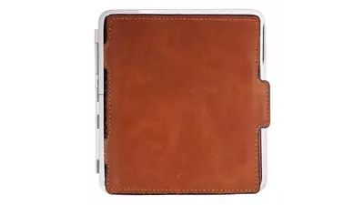 табакера Angelo PU Brown with card holder 85 mm 18 pce