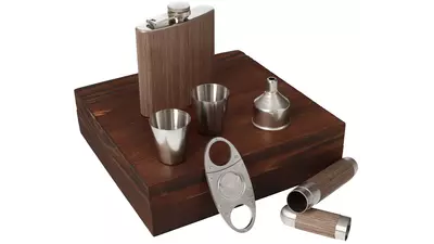под. к-т Cigar Smokers Set No.2 flask + cutter + tubos