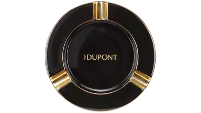 ashtray S.T.DUPONT XL black and golden