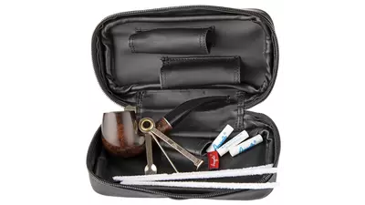 под. к-т за лула Angelo Set bent pipe + pouch