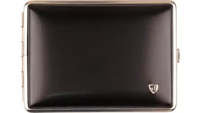 табакера VH Leather black nickel 18 cig 100 mm