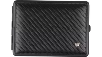 табакера VH Leather carbon black and black 18 cig 100 mm