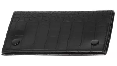 tobacco pouch Angelo black with 3 zipper