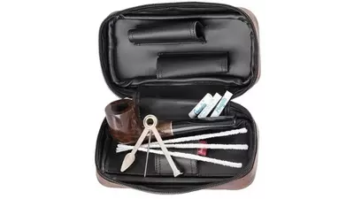 под. к-т за лула Angelo straight pipe and brown case