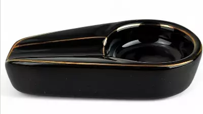 ashtray Cigar black ceramic 1 cigar