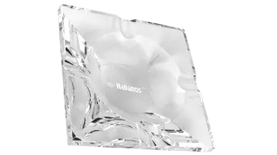 ashtray HABANOS Glass 4 cigars