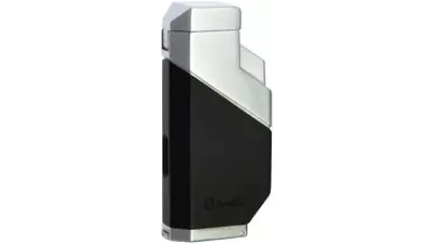 запалка Caseti 3xJet Black and Chrome with Punch