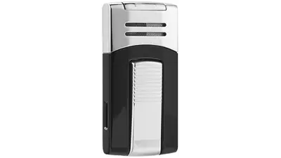 запалка Caseti 1xJet  Chrome Plated and Black Lacquer