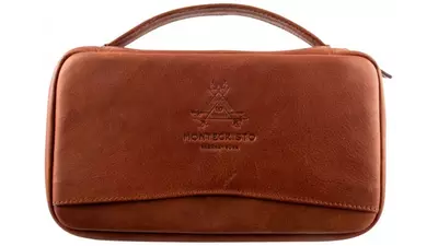 умидор MONTECRISTO Travel brown leather 5 cig