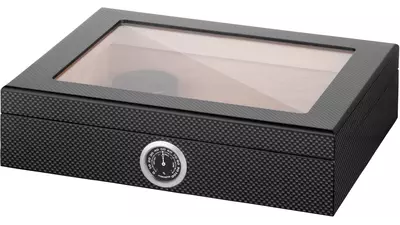 humidor Angelo Glasstop carbon fiber 25 cig