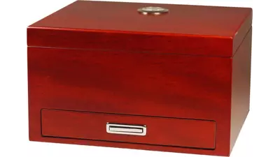 умидор Red-brown matt with drawer 40 cig