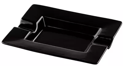 пепелник Angelo rectangular black ceramic 2 cigars