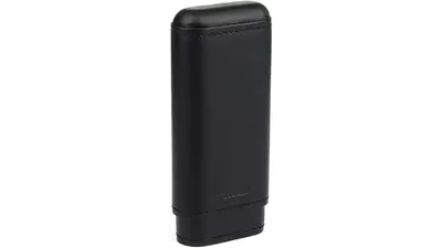 cigar case ADORINI leather black 2-3 cig