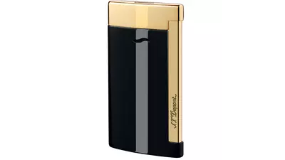 lighter  S.T.DUPONT Slim 7 black and gold