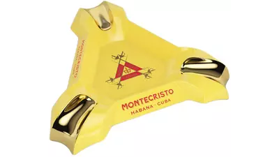 ashtray MONTECRISTO yellow conde 3 cig